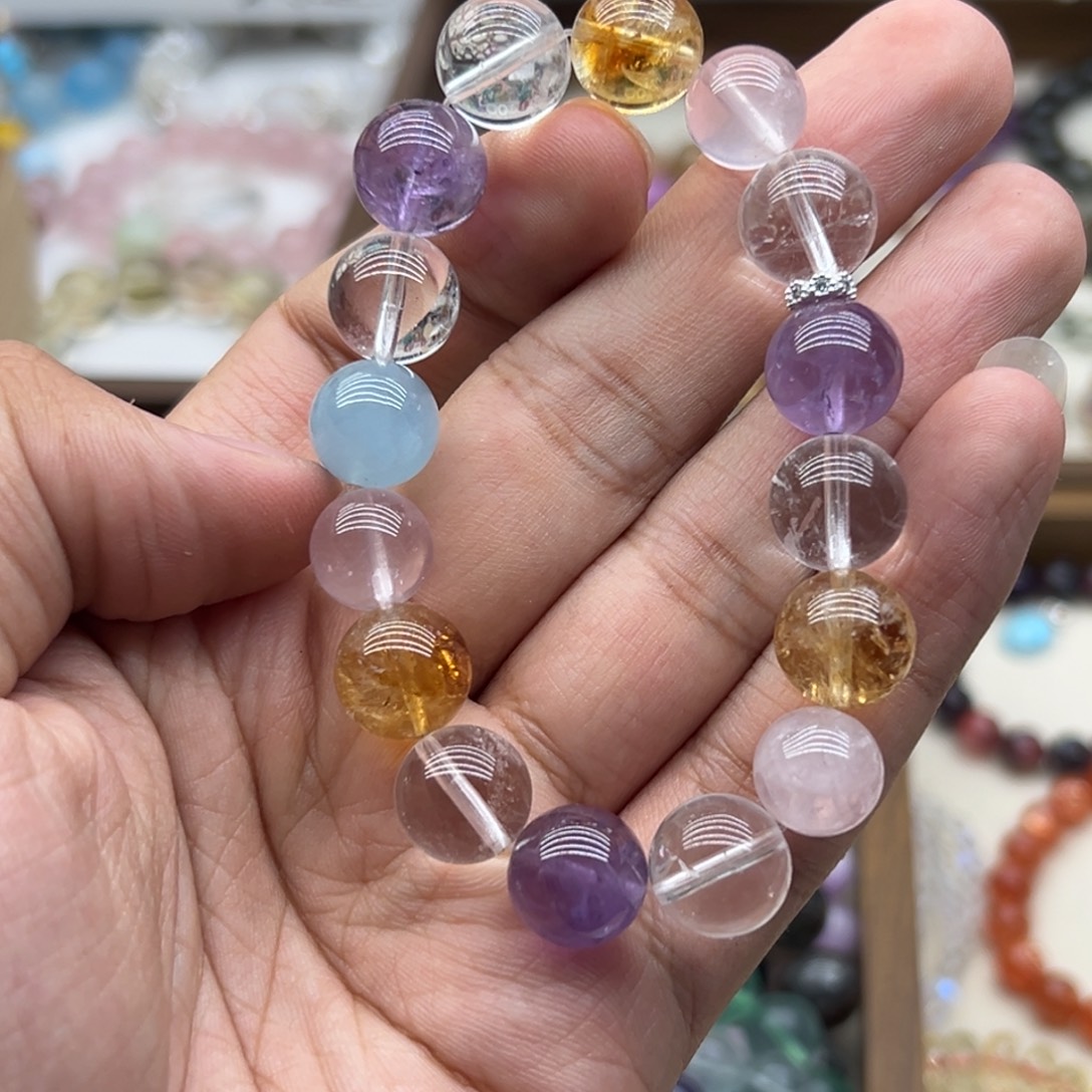 未镶嵌手链水晶水晶多宝