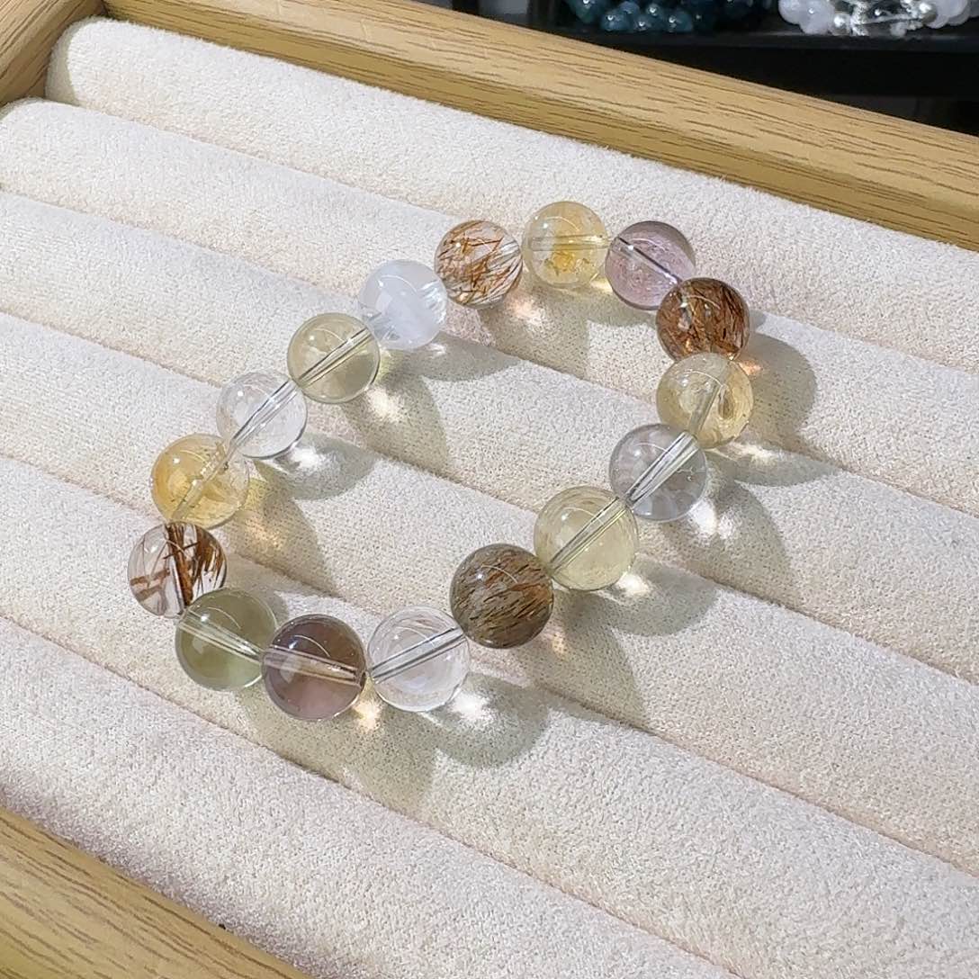 水晶手串未镶嵌多宝