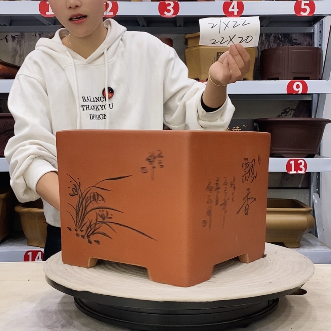 紫砂花盆紫砂花盆