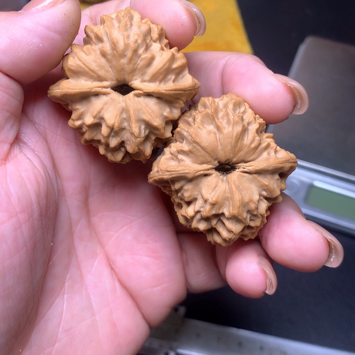 文玩核桃吊坠鱼鳞纹马蹄