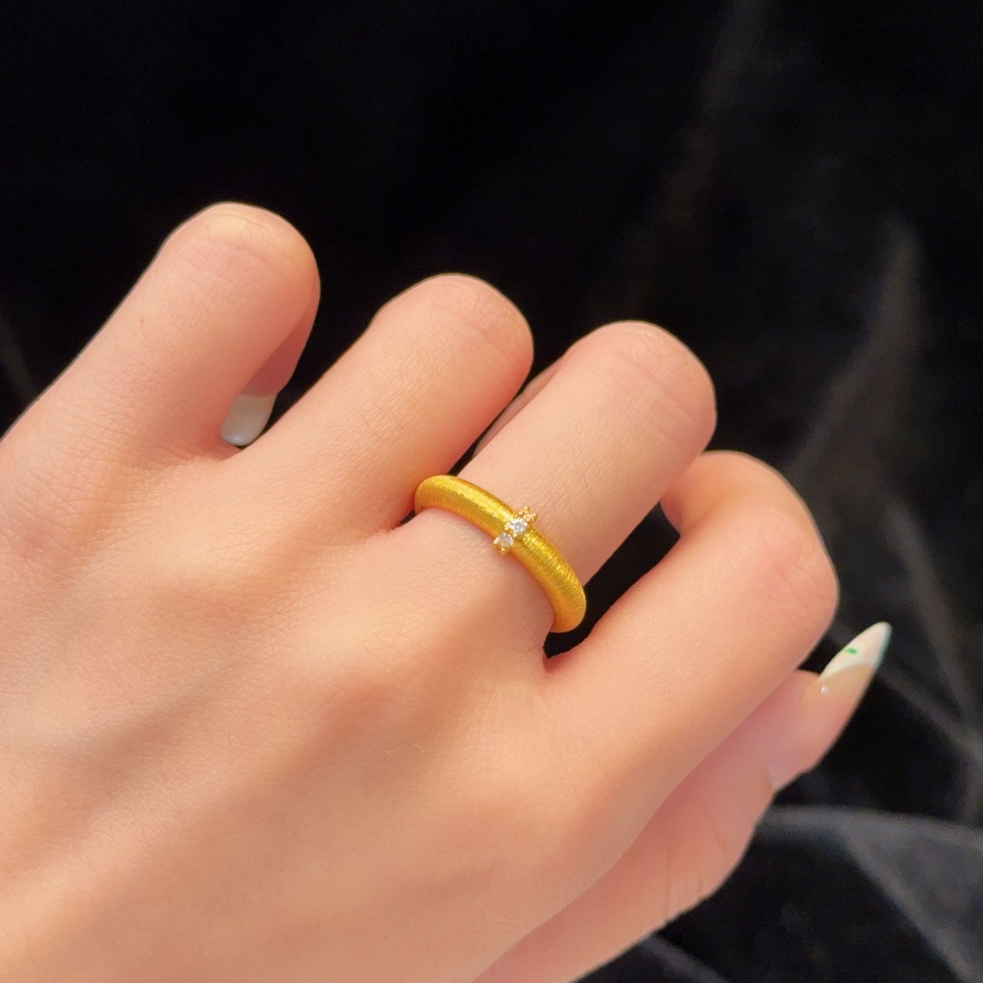 足金999唯一点钻戒 1.37  GFX