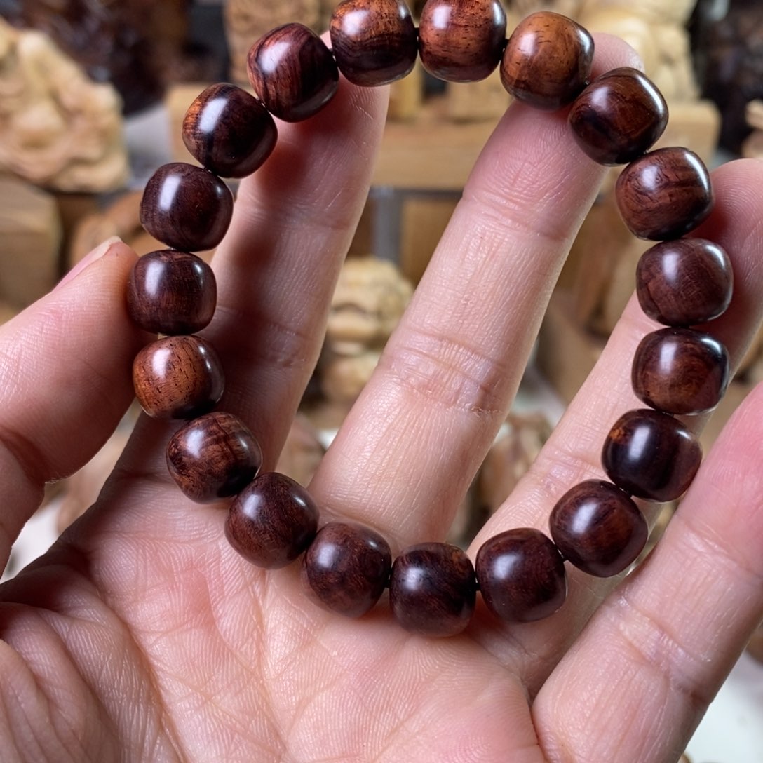 黄花梨/降香黄檀手串/手链山**鹤