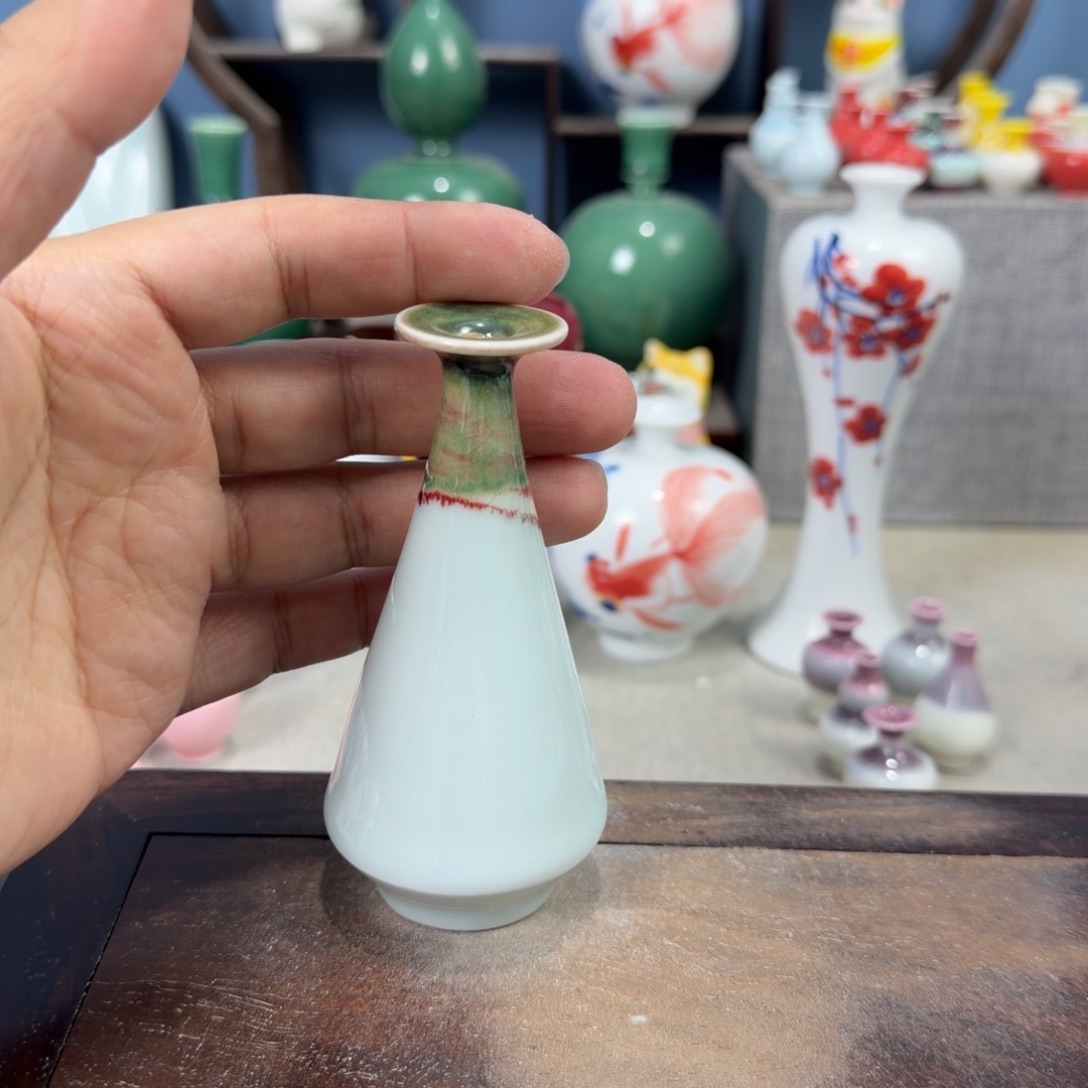 陶瓷手工小花器摆件