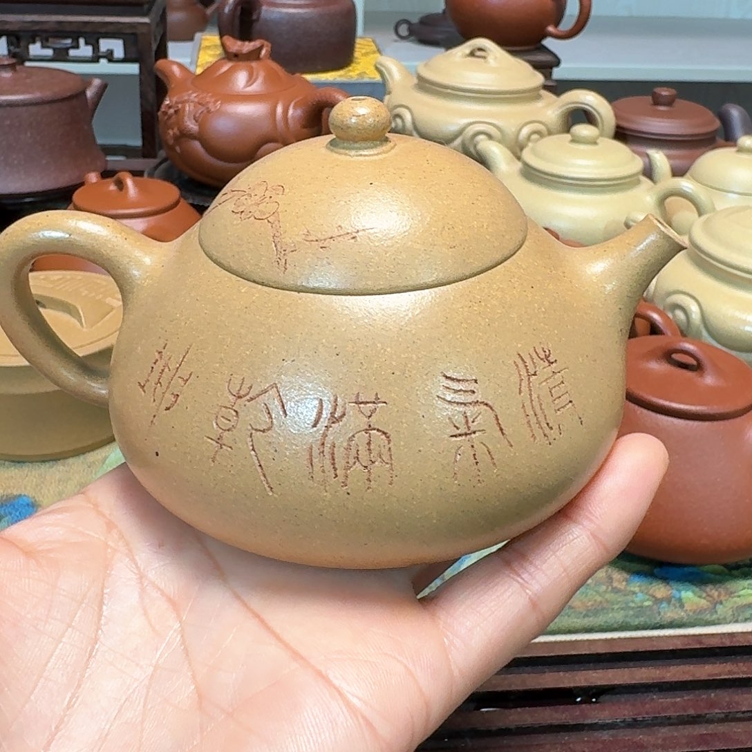 紫砂茶壶段泥半手工微暇