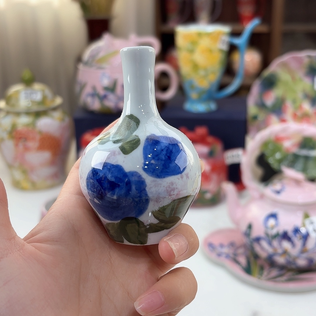 景德镇手绘高温釉下彩陶瓷茶具