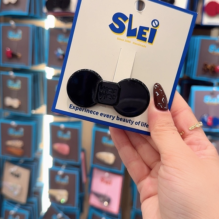 黑色圆圆蝴蝶结中号