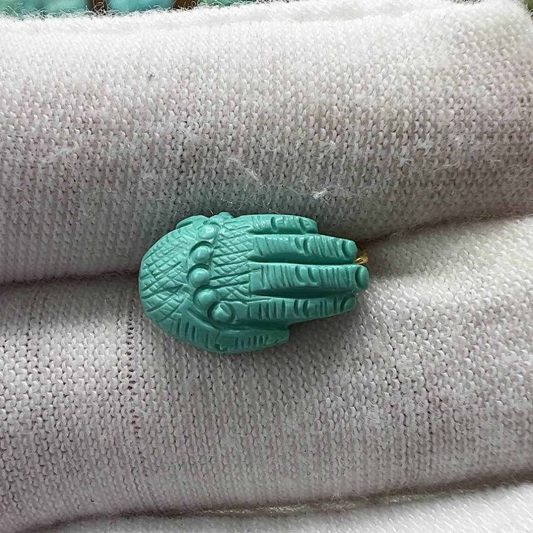 绿松石佛手未镶嵌