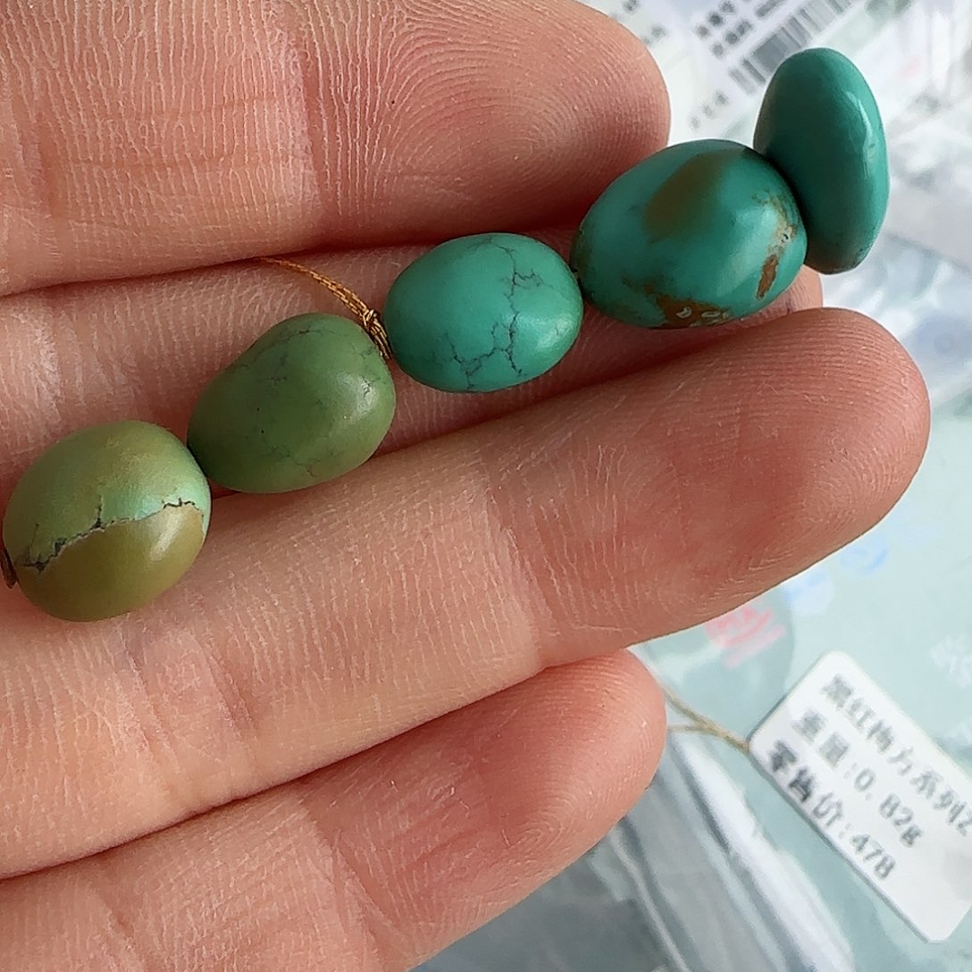 绿松石珠宝半成品未镶嵌