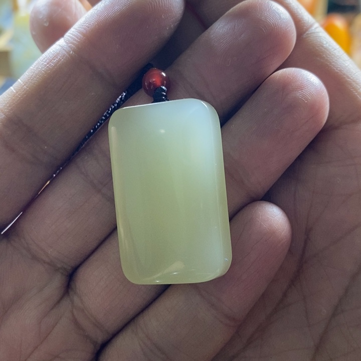 和田玉（青白玉）未镶嵌吊坠(赠链)