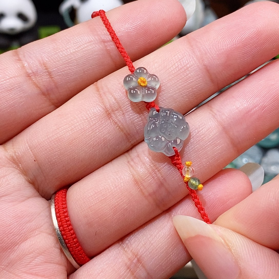 颈饰未镶嵌翡翠莲蓬小花15