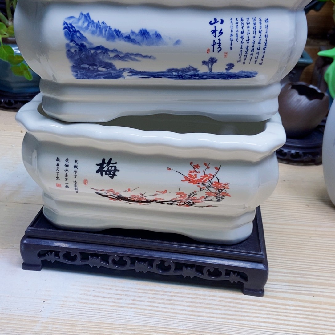 瓷片陶瓷花盆陶瓷艺术