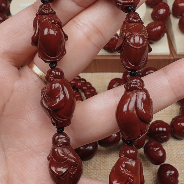 䲜**䲜橄榄核精品弥勒佛