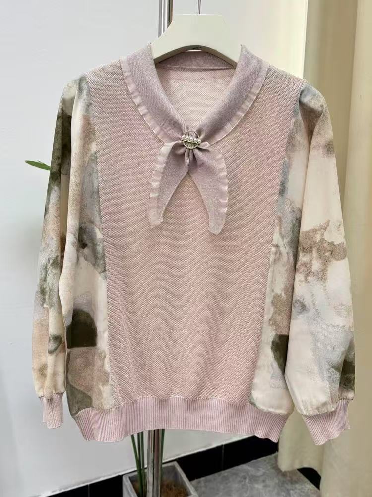 中年春秋款时尚妈妈装翻领款洋气长袖外套