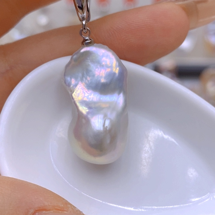 未镶嵌淡水珍珠吊坠(赠链)