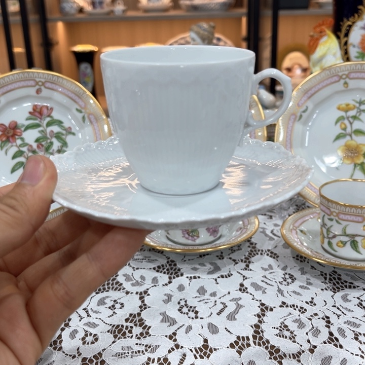 罐哥本哈根1035白蕾丝瓷片