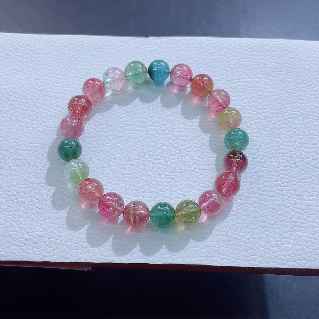 未镶嵌手链碧玺9.8mm左右