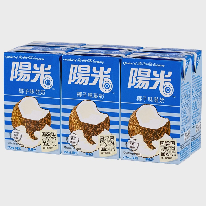 特价 港版 阳光椰子豆奶250ml 