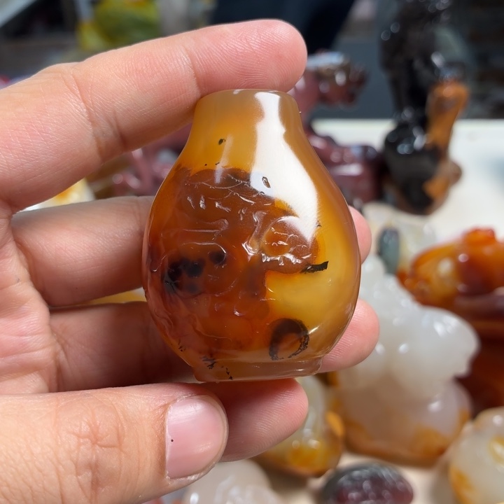 玛瑙/玉髓未镶嵌吊坠(不含链)