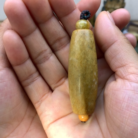【闪购商品】未镶嵌岫岩河磨玉（透闪石质玉）挂件