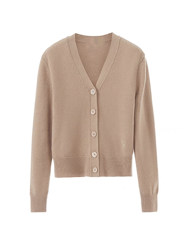 【大喜】经典简约百搭V领针织开衫(2401099)