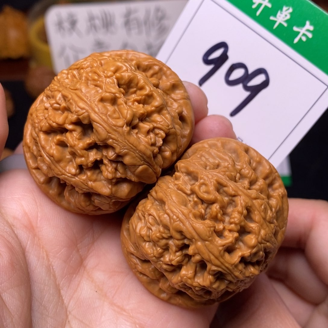 把件文玩核桃909粗筋4.7