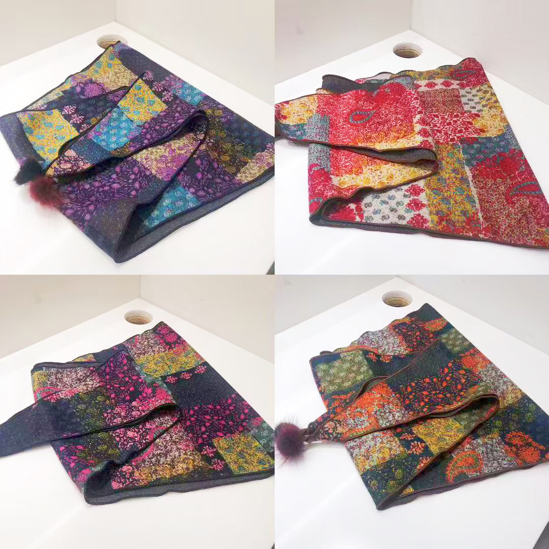 韩国秋冬最新款錦织围巾