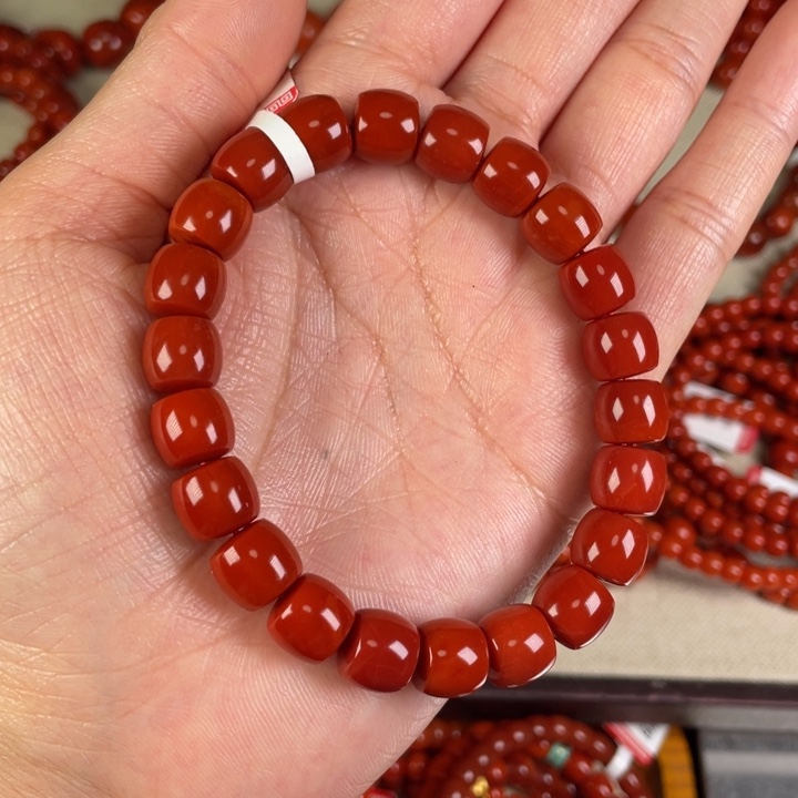 南红玛瑙手链未镶嵌