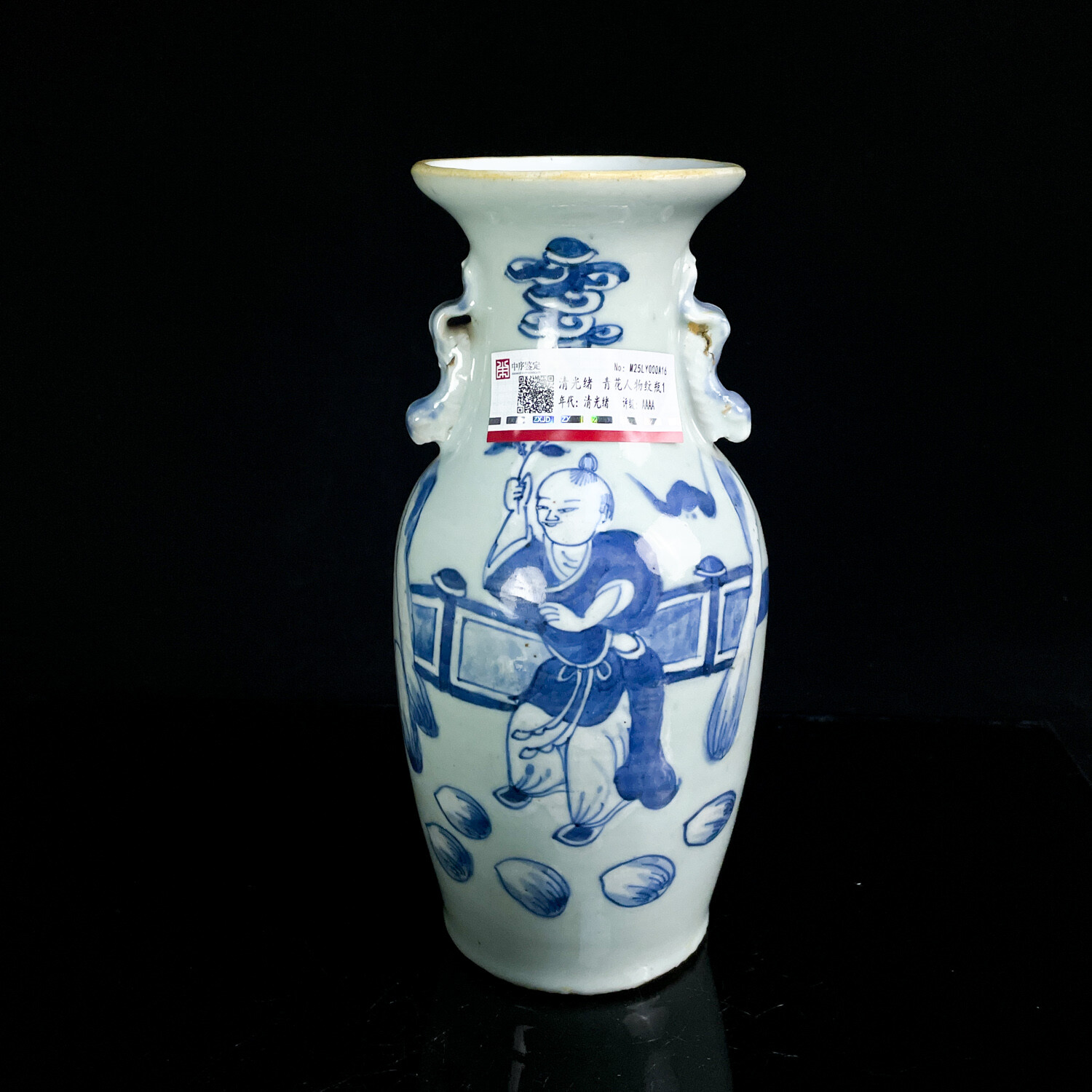 M25LY000A16 - 清光绪青花人物纹瓶1
