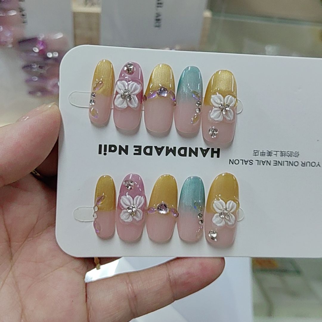 高级感可拆卸穿戴甲片日常百搭成品美甲贴片