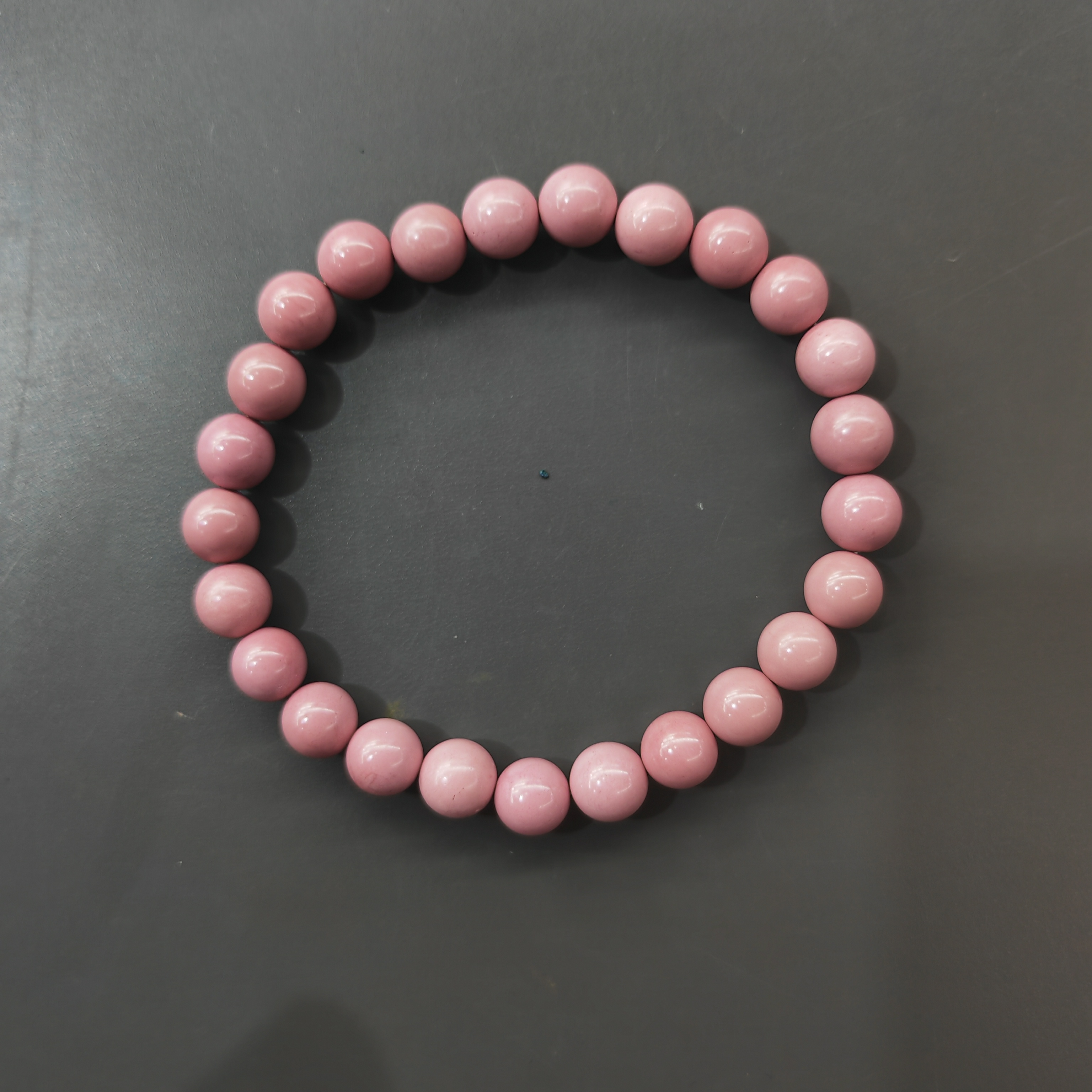 精品樱花粉圆珠手链8mm（多样性发货）