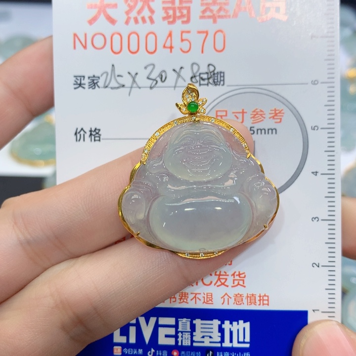 翡翠颈饰未镶嵌冯*咩吊坠