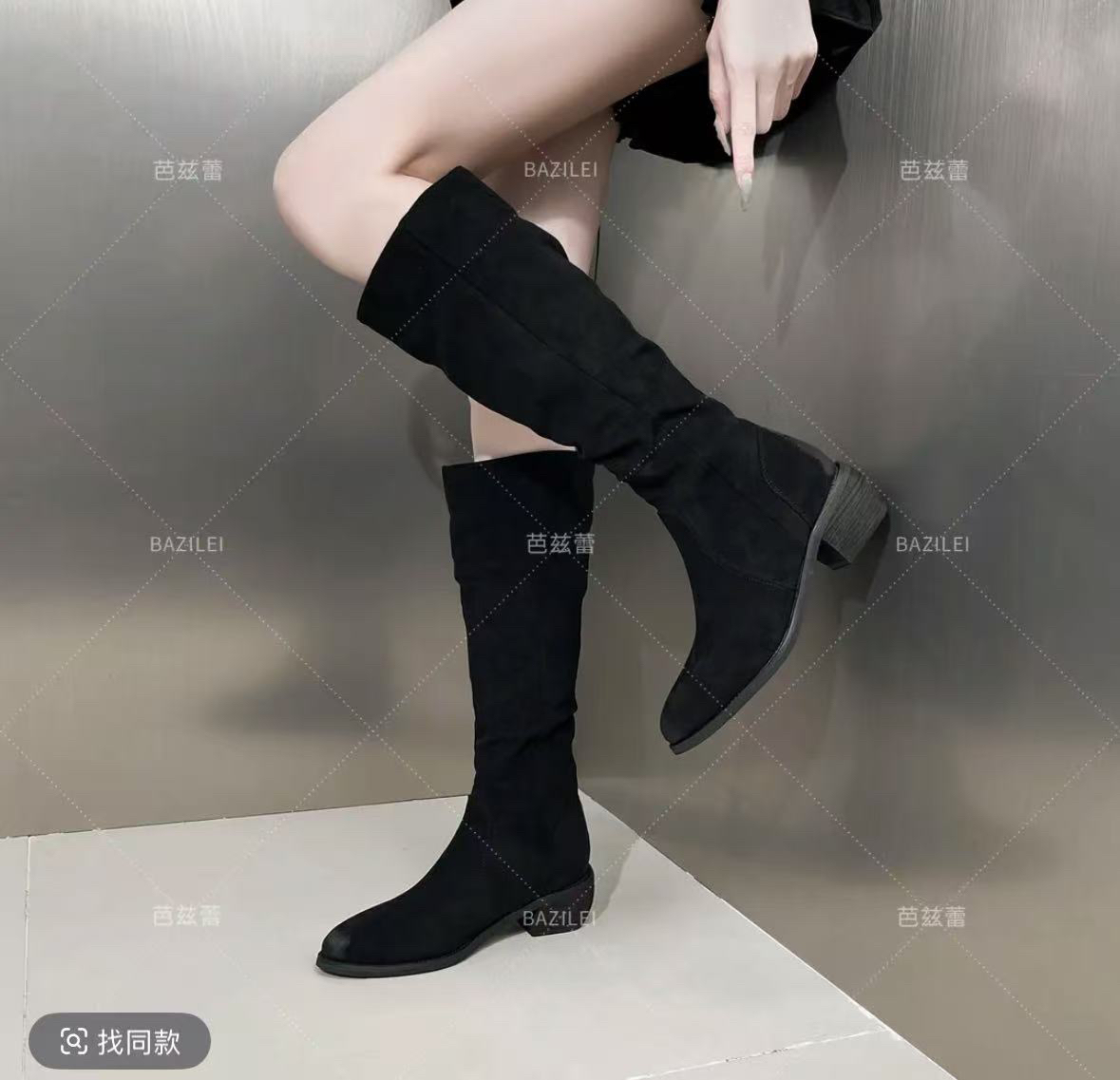 807百搭中靴时尚洞靴