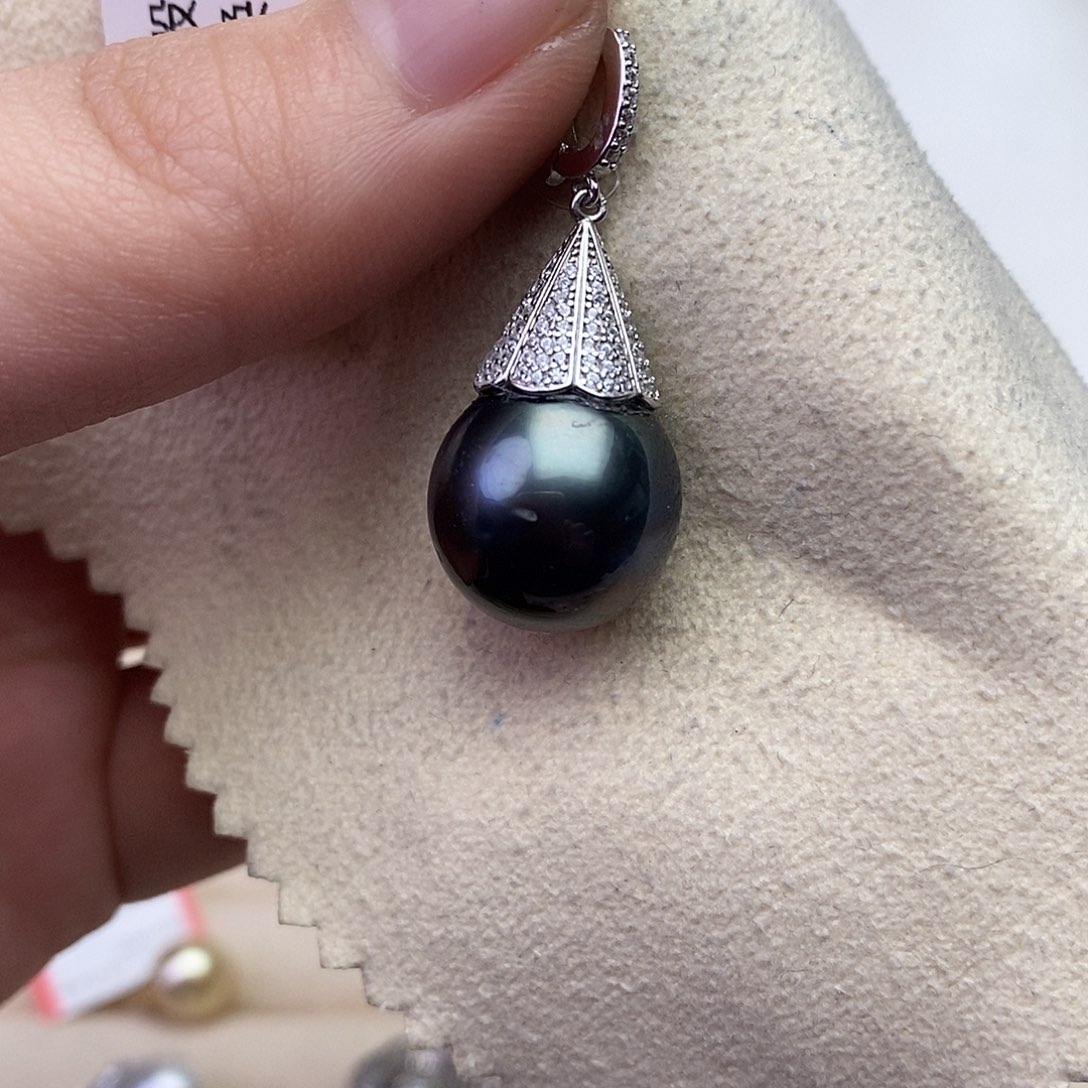 海水珍珠颈饰银S925镶嵌