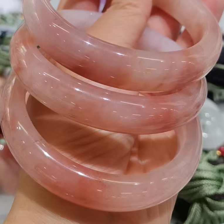 非金属布艺手镯 精美桃花酿手镯粉色百搭送礼