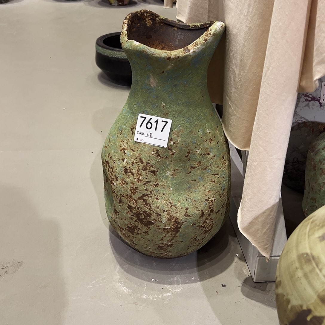 瓶7617高28口9陶瓷花瓶无孔