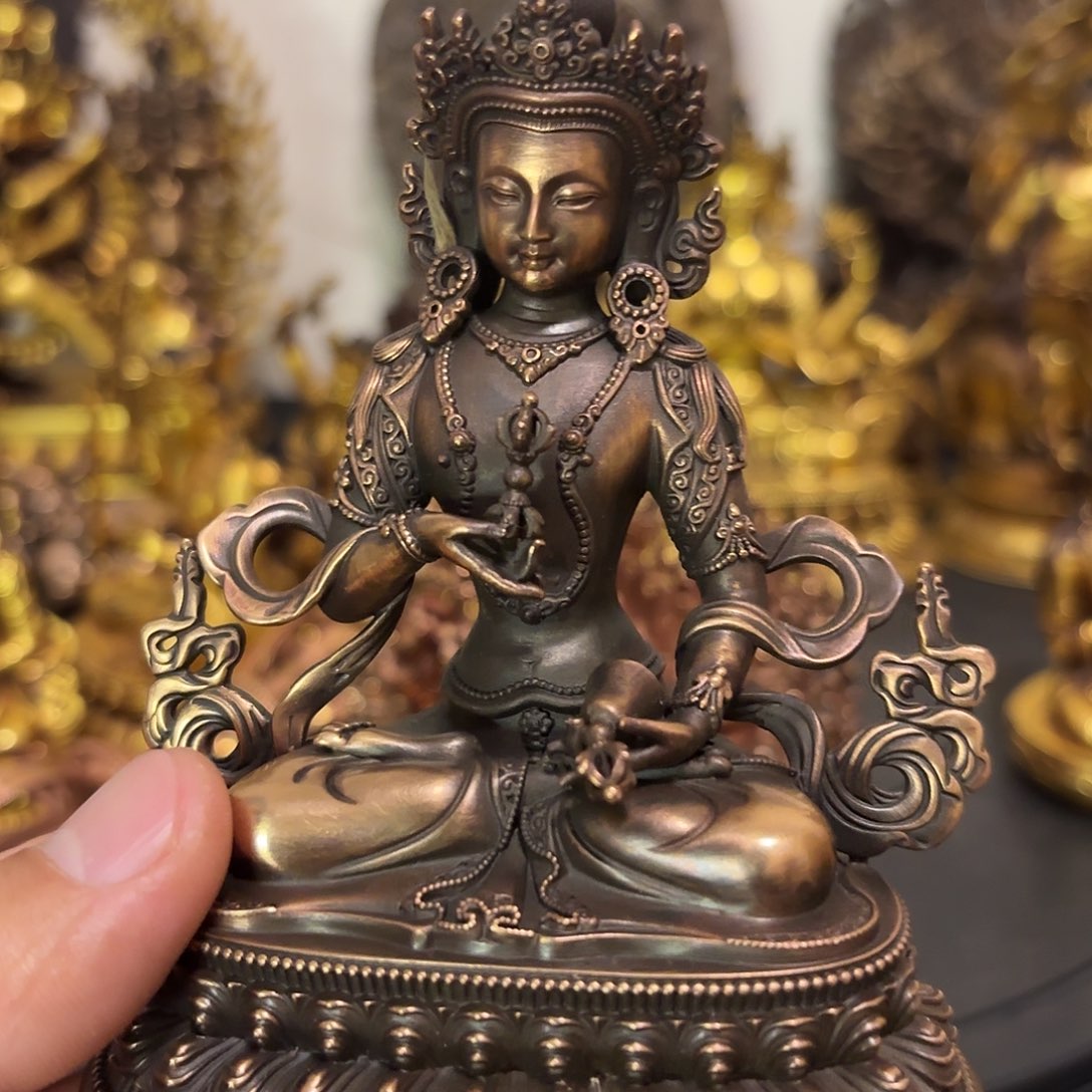 金刚萨垛紫铜摆件