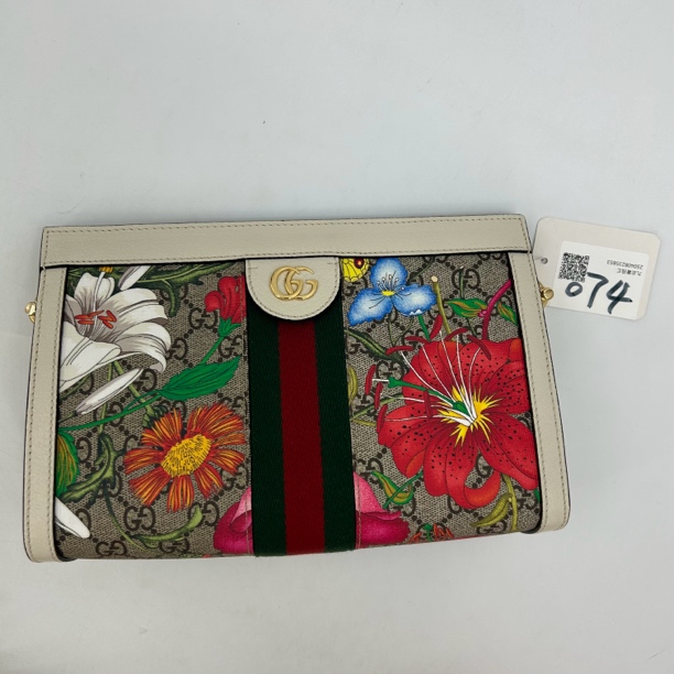 95新 GUCCI/古驰 Y/074花卉经典单肩包