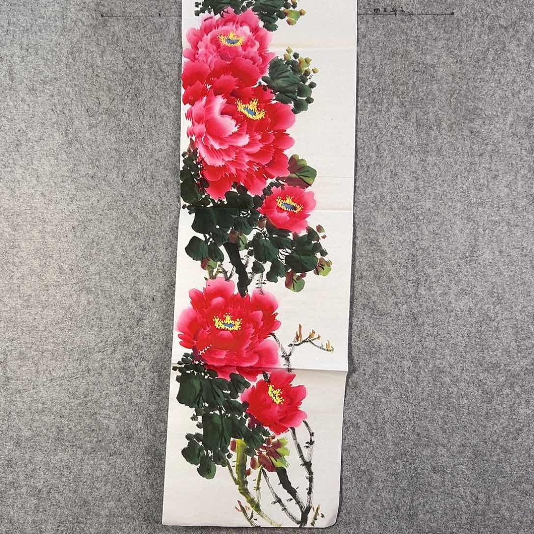 国画142 花鸟等各种花卉图案为一体