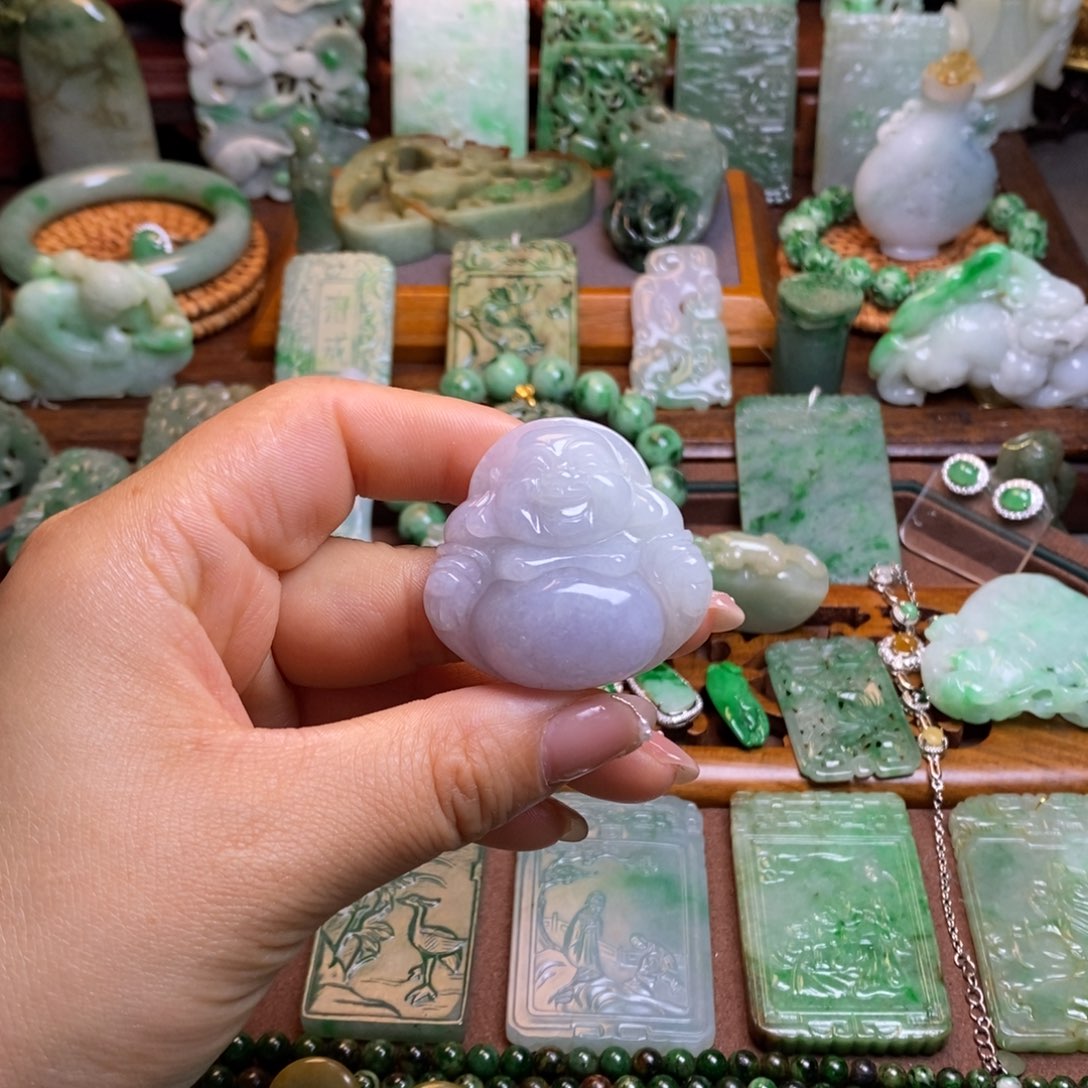 翡翠挂件未镶嵌魅****精