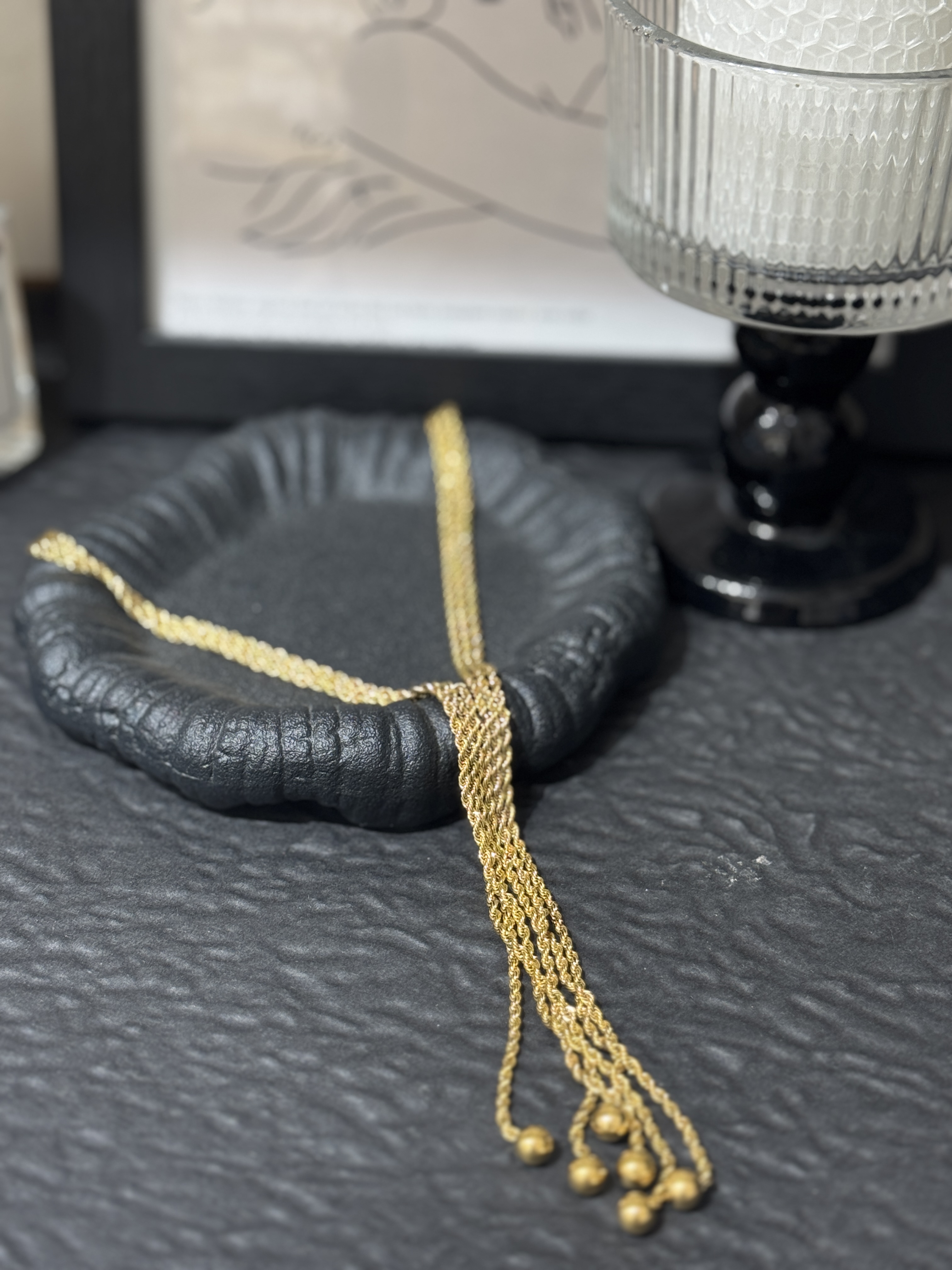 钛钢项链 钛钢项链 LARVINA法式领带式项链