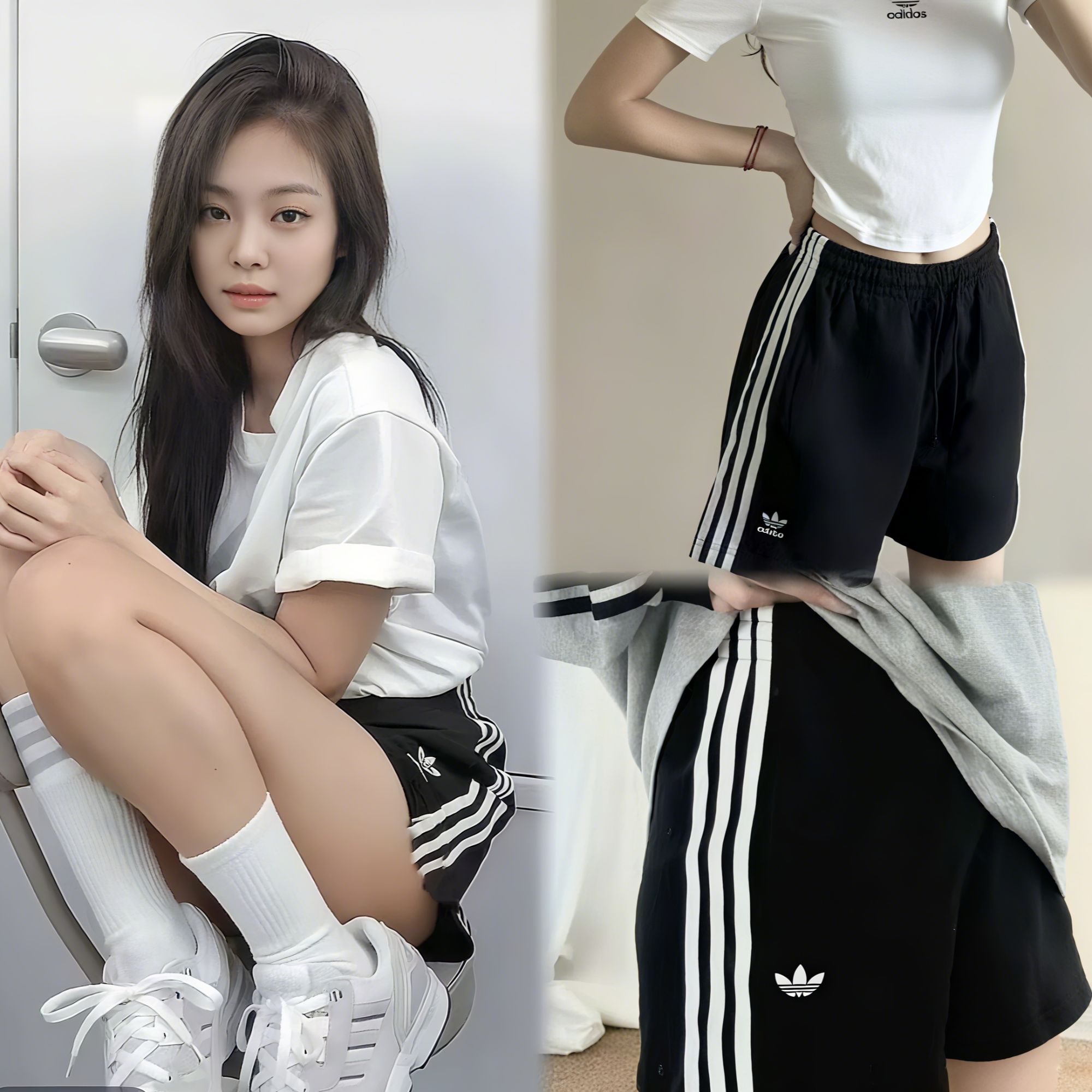 阿迪达斯 （adidas）女子3S SHORTS FT纯棉运动短裤JW5109