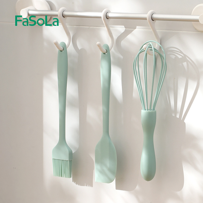 FaSoLa硅胶油刷刮刀打蛋器三件套耐高温