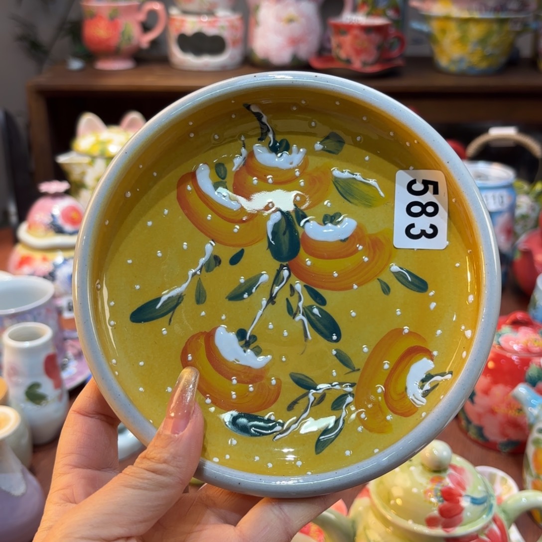 摆件景德镇手绘高温釉下彩陶瓷茶具