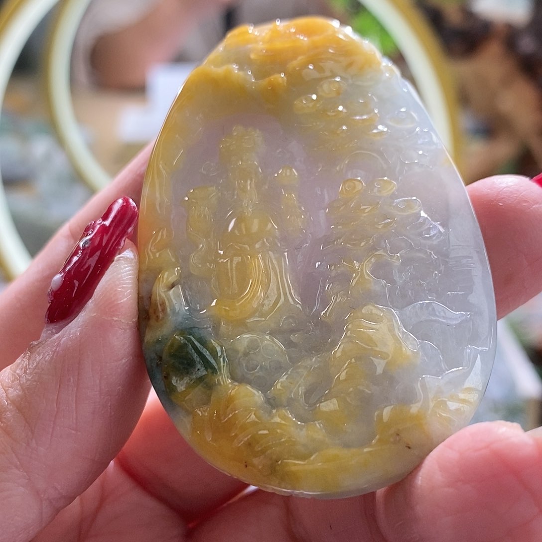 【闪购商品】翡翠颈饰未镶嵌财神