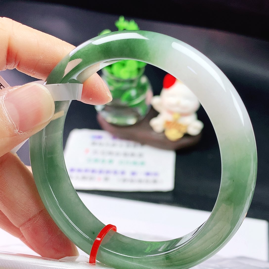 未镶嵌手镯翡翠58圈