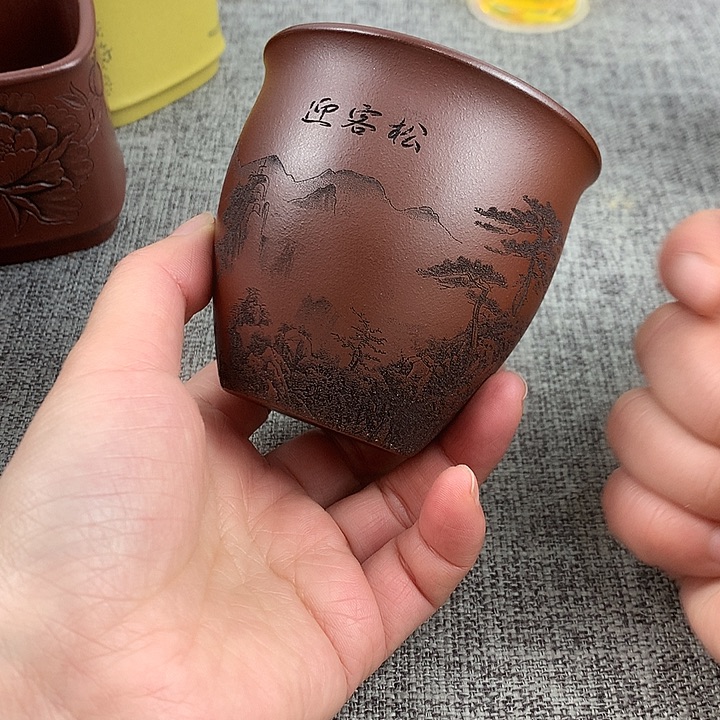 紫砂茶杯高端主人杯