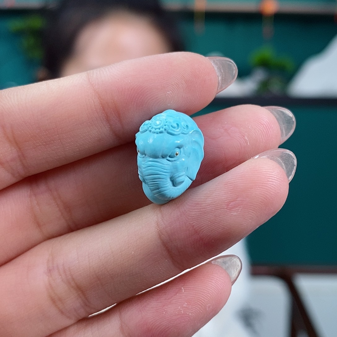 绿松石珠宝奇石未镶嵌