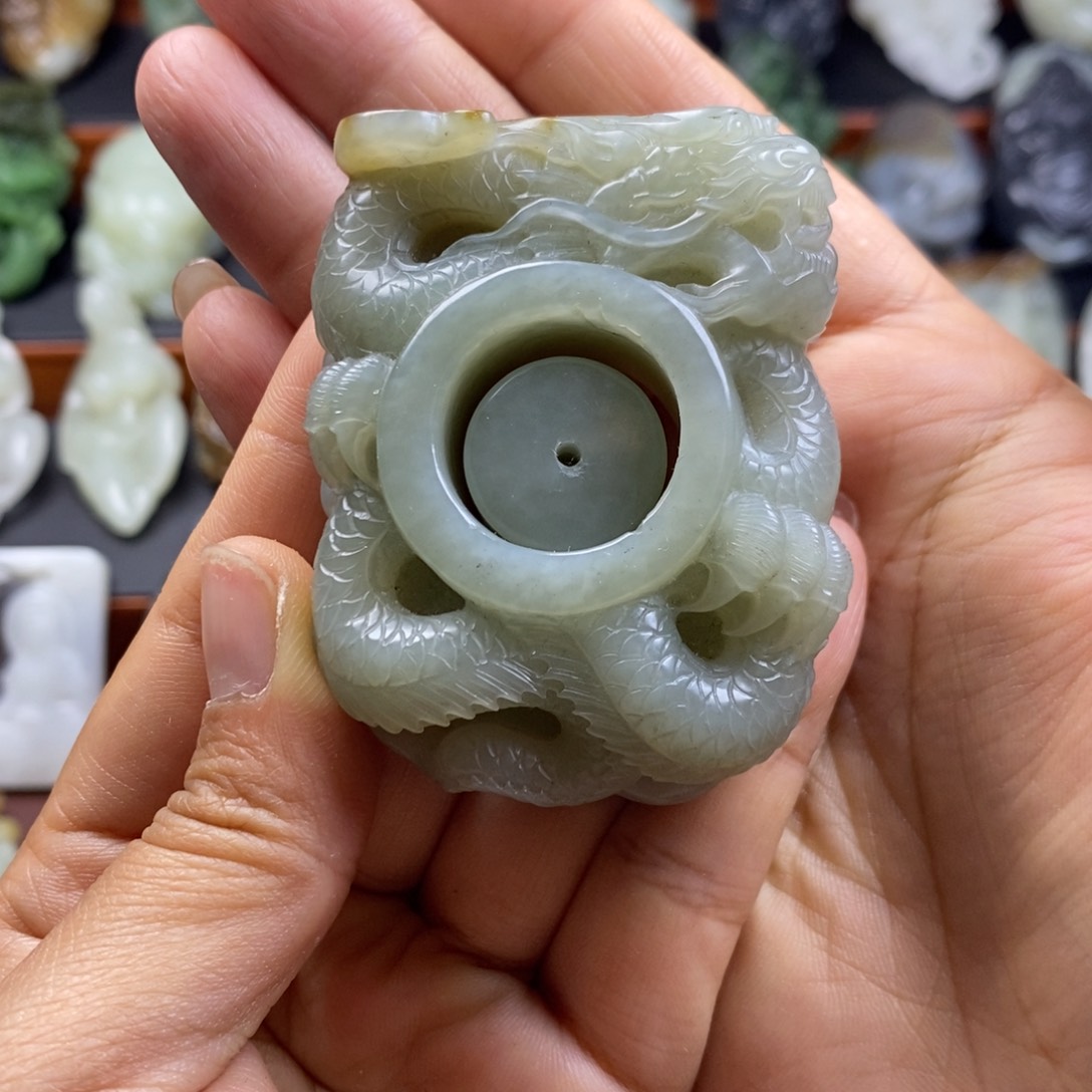 和田玉未镶嵌挂件