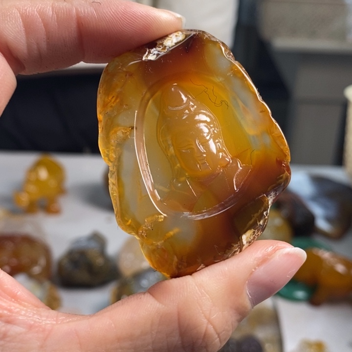 玛瑙/玉髓吊坠(不含链)未镶嵌