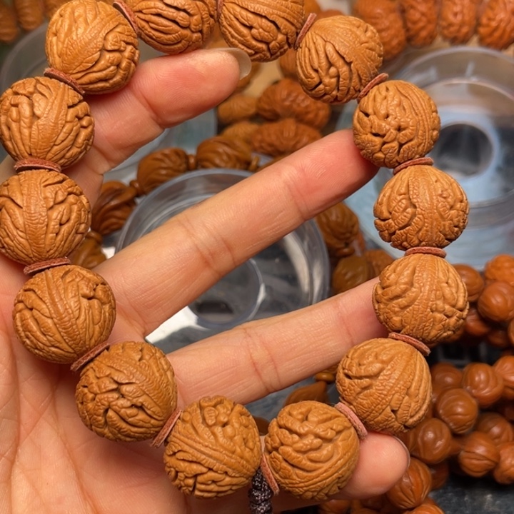 桃核手串龙纹桃核31